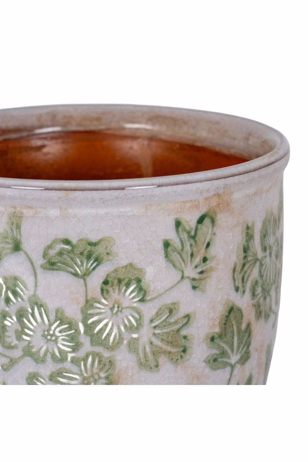 KDMD Small Green and Beige Clover Ceramic Tabletop Planter for Succulents and Herbs – 2