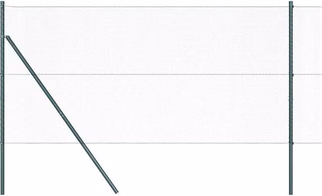 Berkfield Home Hexagon Steel Fence, Green, W: 10 m, H: 1 m – 1