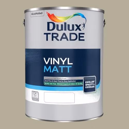 Dulux Trade Vinyl Matt Dispersion Paint in Overtly Olive, 5 l