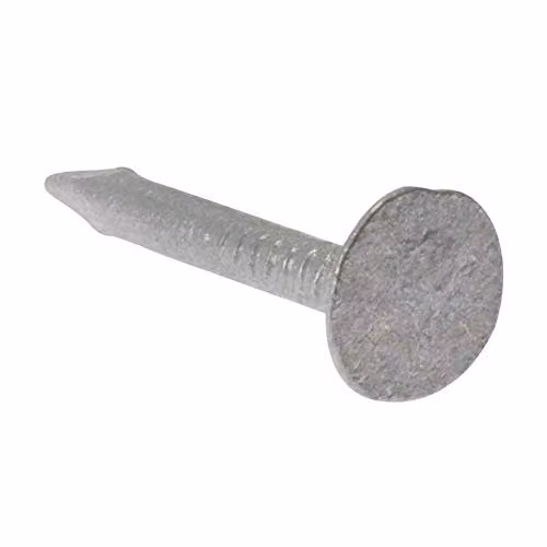 ForgeFix Galvanised Clout Nails with Extra Large Broad Flat Head, Silver, 2.5 kg