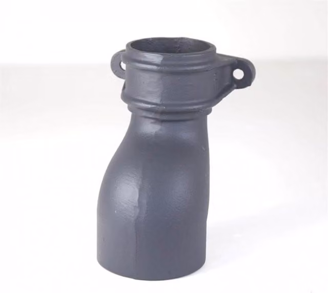 Hargreaves Premier Cast Iron Round Eared Anti-Splash Downpipe Shoe, 100mm