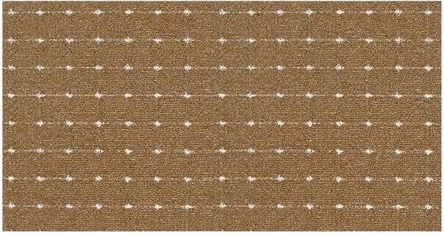 The Rug Shop UK Chestnut Machine Washable Anti-Slip Rectangular Floor Mat in Brown, W: 67 cm x L: 150 cm