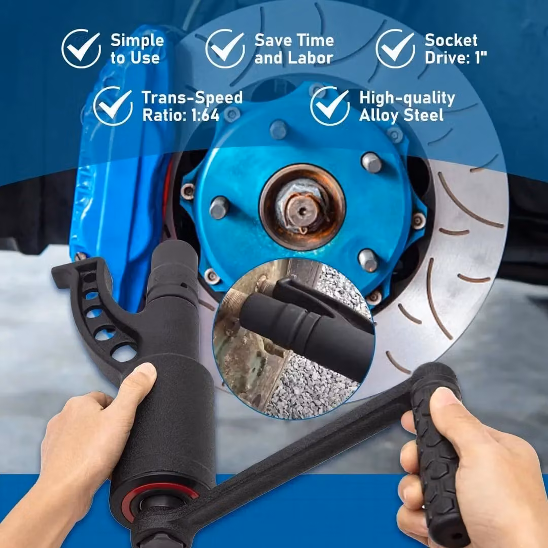 Hinsinc Torque Multiplier HGV Wheel Nut Remover Heavy Duty 1 Inch Wrench in Blue – 7