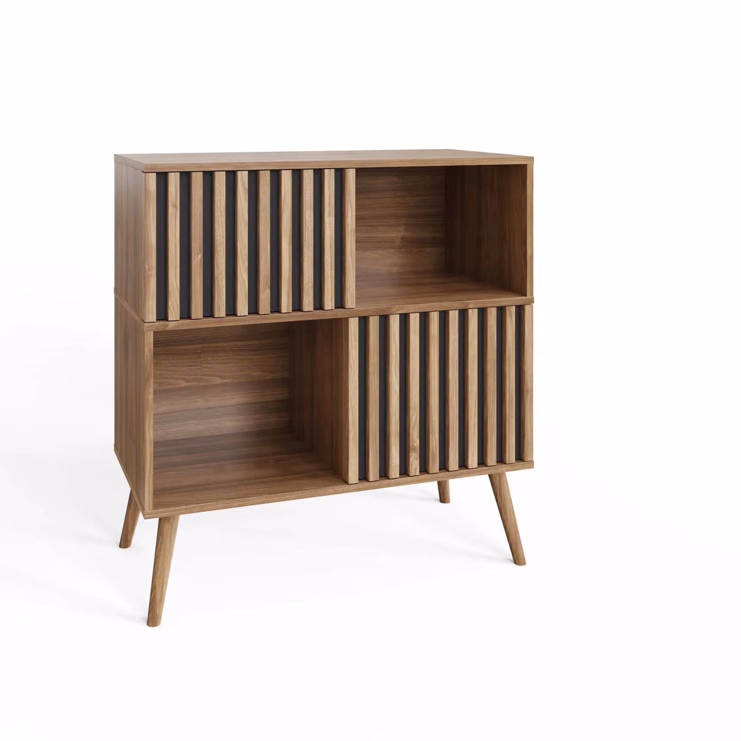 GFW Rowan Compact 2 Door Sideboard in Brown Oak – 2