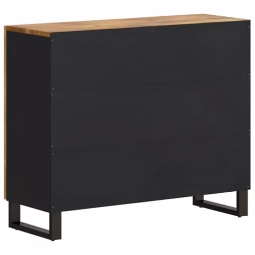 vidaXL Industrial Style Mango Wood Sideboard with 2 Doors, Brown Storage Cabinet for Living Room or Bedroom – 7