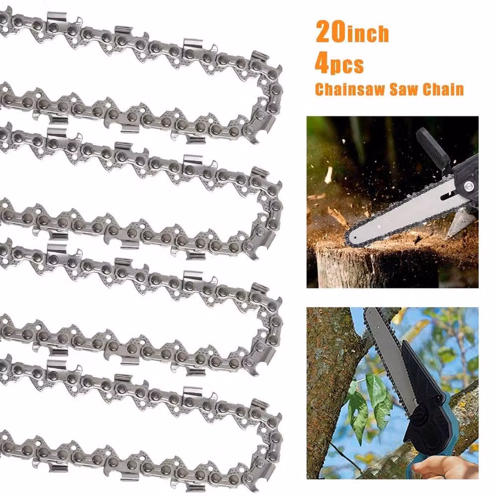 SPETLEK 20 Inch 3/8" LP Chainsaw Saw Chain Parts, 76DL, 0.058, 4 Pack, Silver – 3