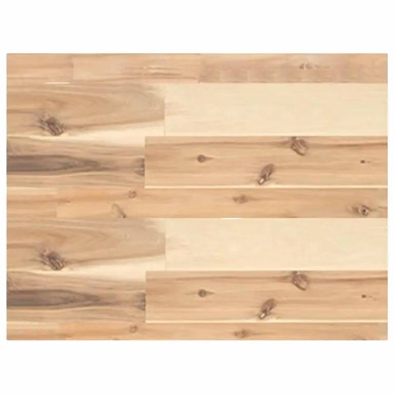 Berkfield Home Floating Shelf in Brown Untreated Solid Acacia Wood W/D/H: 60 x 30 x 4 cm