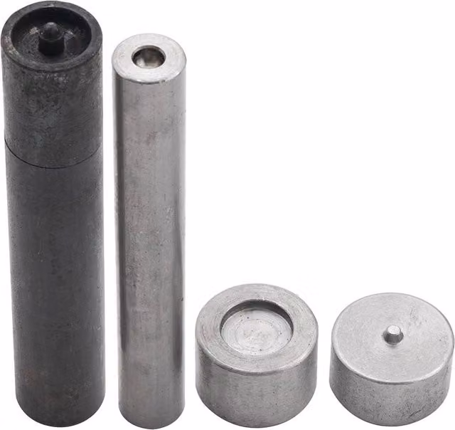 Neel Blue 12mm Flat Cap S Spring Press Studs in Silver and Blue