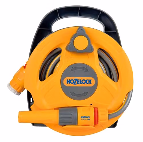 Hozelock Micro Hose Reel with 10m of 7mm Hose in Yellow