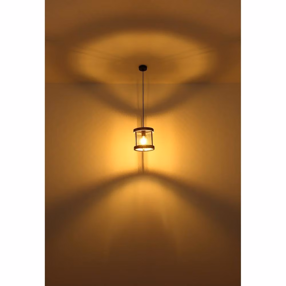 Netlighting Jeanie Cylindrical Pendant Ceiling Light in Black with 3x E27 Sockets – 3