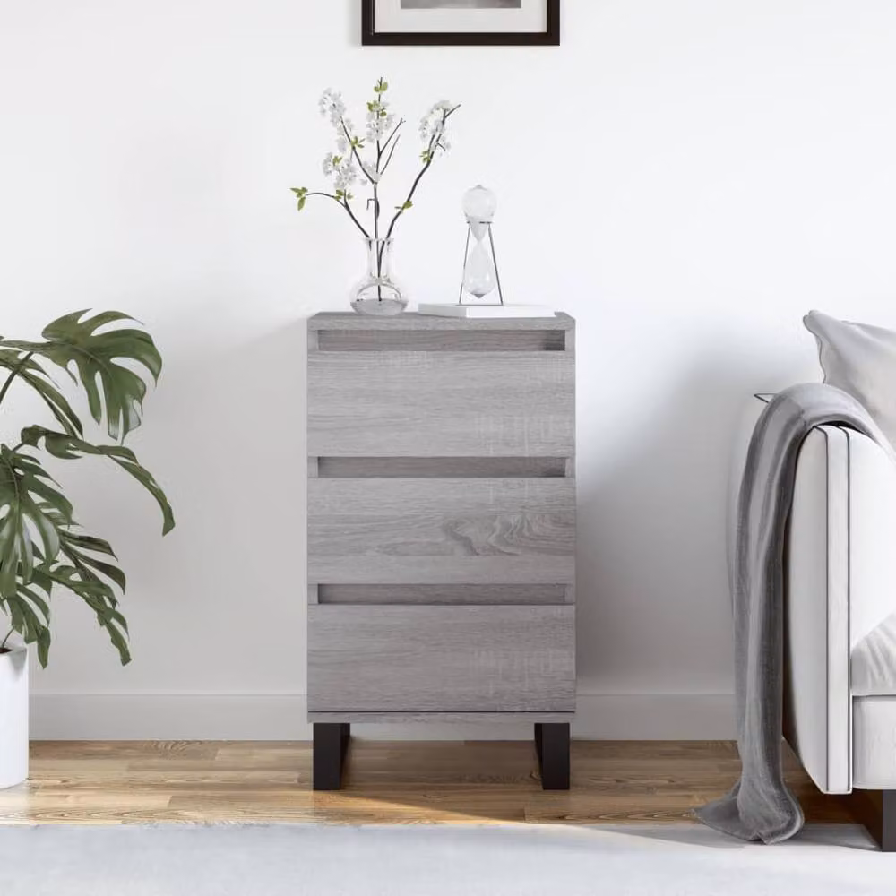 Berkfield Home Grey Sonoma Sideboard in Engineered Wood W/D/H: 40 x 35 x 70 cm – 2