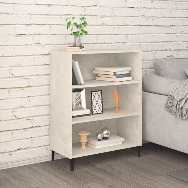 Berkfield Home Classic Sideboard in Concrete Grey, W/D/H: 69.5 x 32.5 x 90 cm – 1