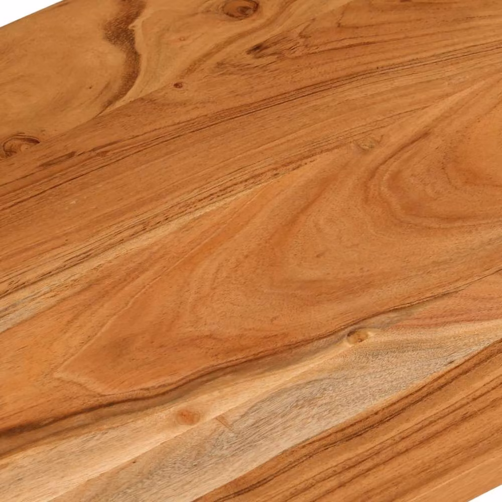 Berkfield Home Beautiful Rectangular Solid Wood Acacia Desk Top, Brown, W: 80 cm, D: 50 cm, H: 2.5 cm – 3
