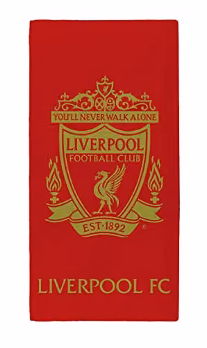 Dreamtex Liverpool FC Red and Gold Cotton Towel W/H: 70 x 140 cm