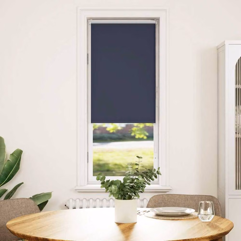 Berkfield Home Navy Blue Blackout Roller Blind, Polyester, W: 50 cm, H: 150 cm – 3