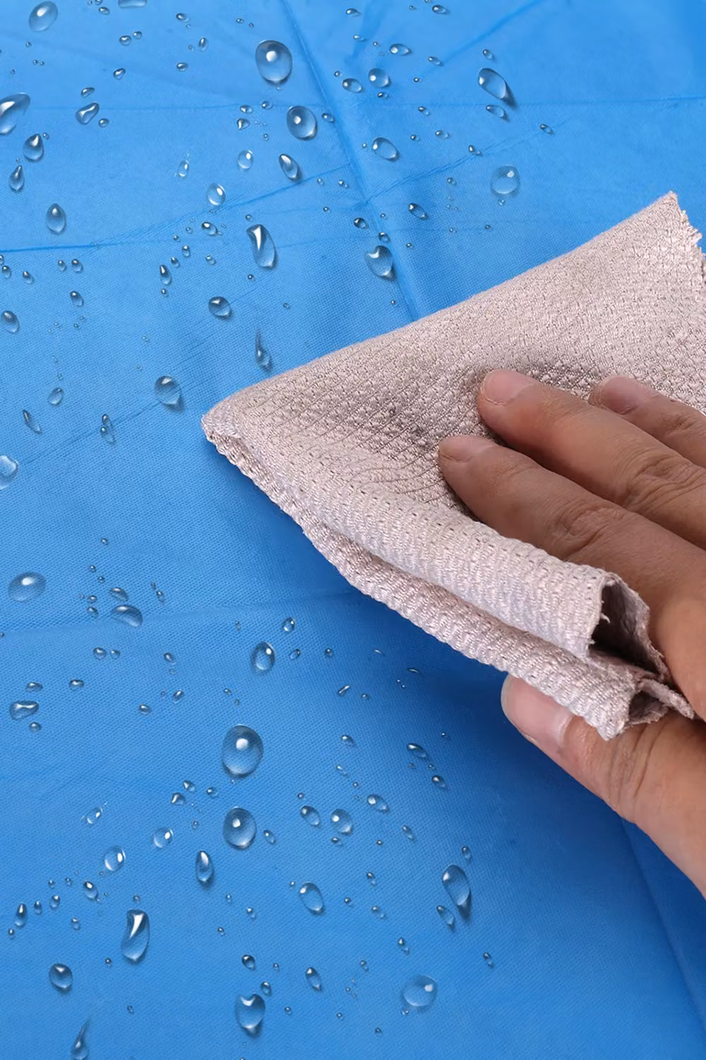 Neel Blue Round PVC Disposable Plastic Tablecloth in Royal Blue – 4