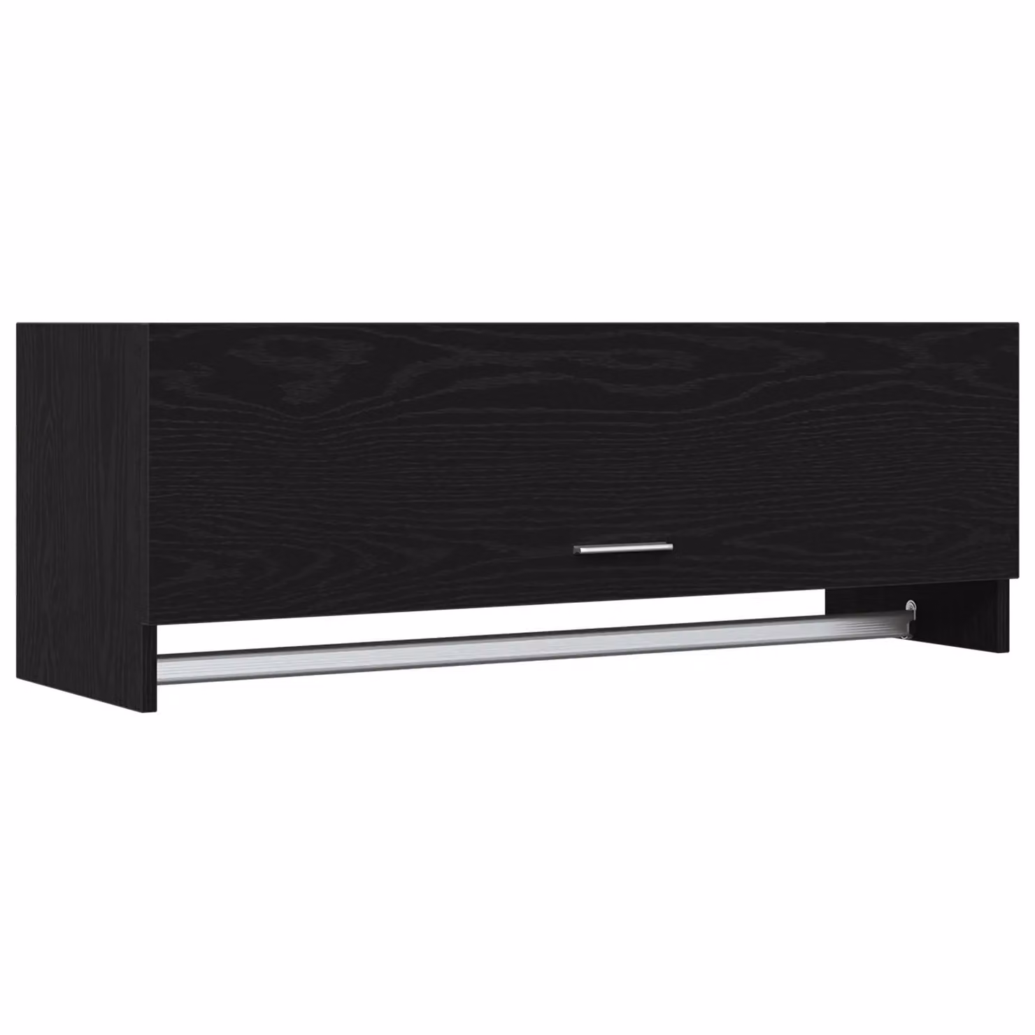 Berkfield Home Black Oak Wardrobe in Matt Black, W/D/H: 100 x 32.5 x 35 cm – 2