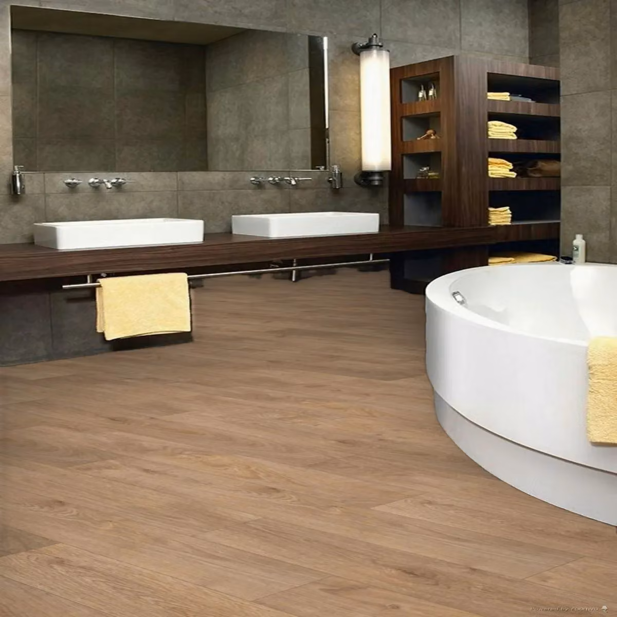IVC Light Beige Wood Effect Vinyl Flooring Sheet with Felt Backing, W: 100 cm, L: 300 cm – 2