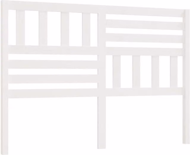 Berkfield Home White Rustic Solid Pine Wood Bed Headboard W: 166 cm, D: 4 cm, H: 100 cm – 1