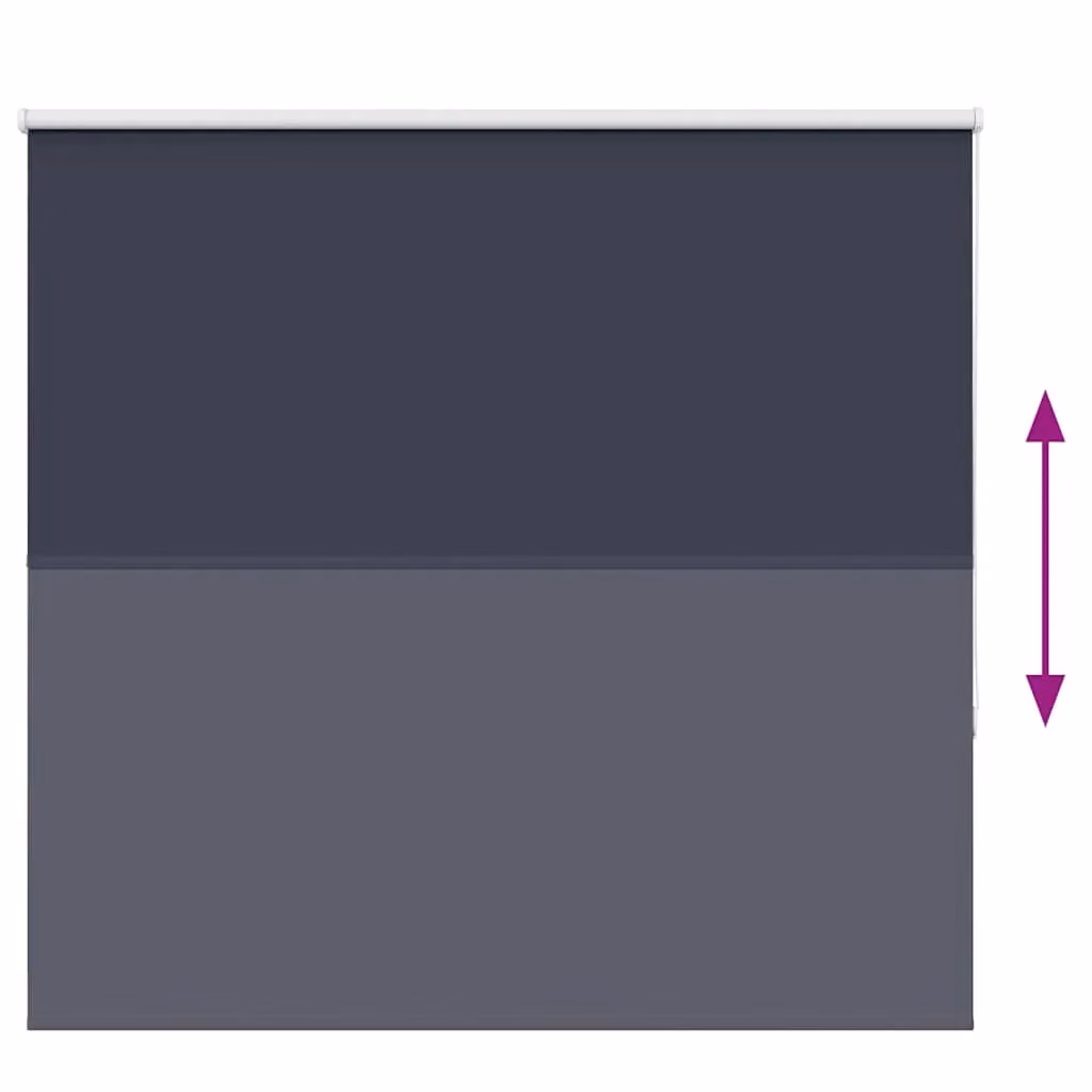 Berkfield Home Blue Blackout Roller Blind, Thermal Insulating Polyester Fabric, W: 165 cm, H: 150 cm – 3