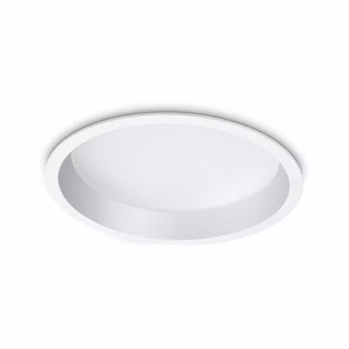 Netlighting Deep 30W Integrated LED Recessed Round Downlight, White, 3000K Warm White