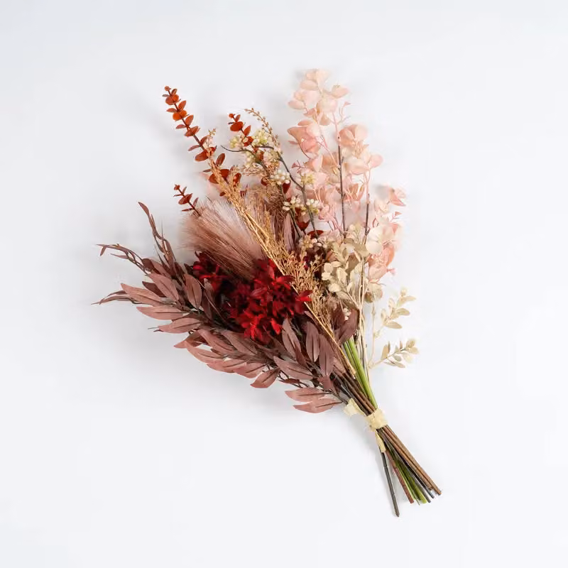 Scottish Everlastings Ltd Red and Brown Mixed Rustic Floral Bouquet – 3