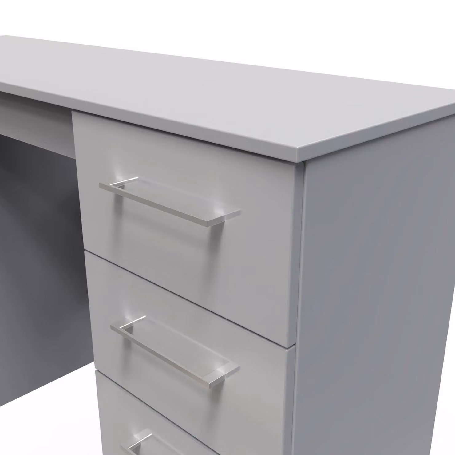 Ready Assembled 2 U Chester Double Pedestal Desk in Dark Grey – 2