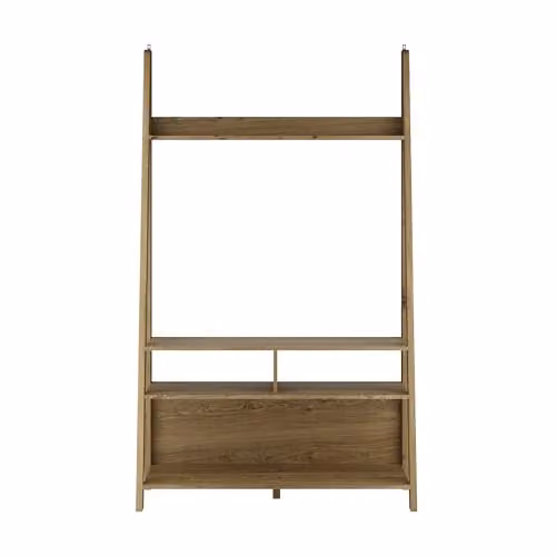 Lemon Pavilion Furniture Tiva Ladder TV Unit in Brown Oak, W105 x D38.6 x H175.4 cm