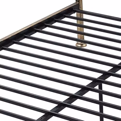 OAT Home Hampstead Victorian Metal Bed Frame, Black, W/D/H: 120 x 200 x 130 cm – 5