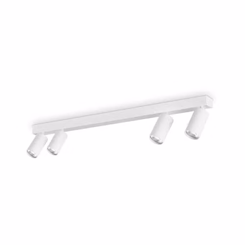 Ideal Lux Profilo 4 Light Dimmable Ceiling Spotlight Bar in White