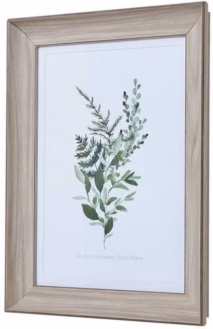 Lemon Pavilion White Washed A3 Rectangular Wood Picture Frame in Natural White – 1
