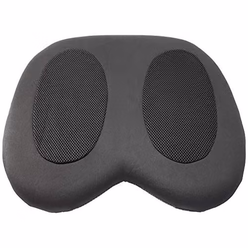 mysmartbuy Memory Foam and Gel Filled Orthopaedic Seat Cushion in Black, W/D/H: 45 x 42 x 5 cm – 1