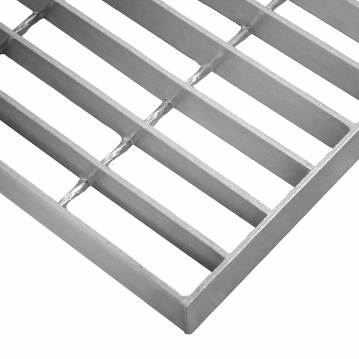 Monstershop Galvanised Steel Grating in Silver, W/D: 100 x 100 cm – 2
