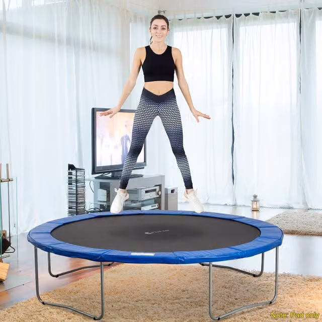HOMCOM Blue Foam Trampoline Surround Pad, 305 cm