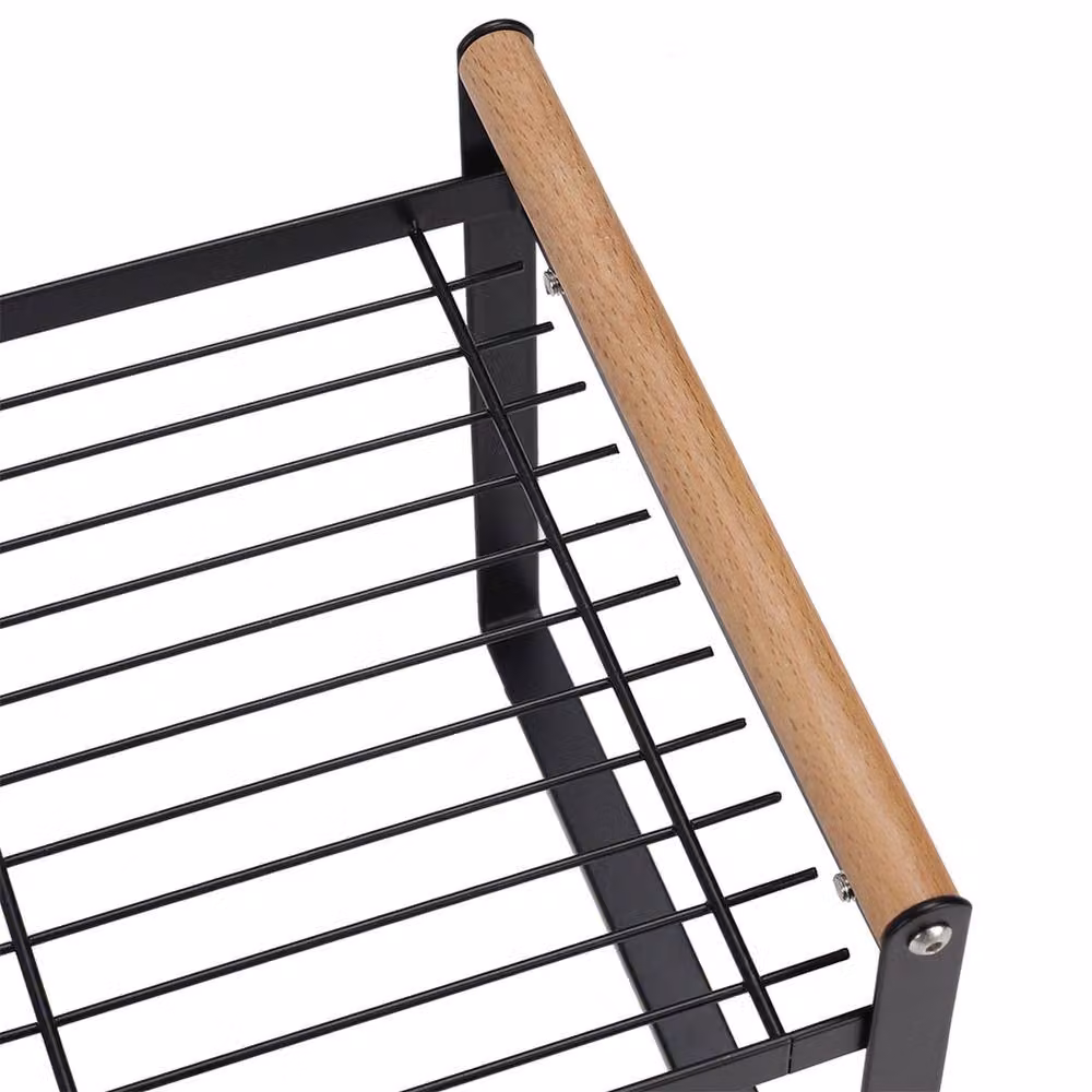 Garden Sanctuary Black Metal Freestanding Kitchen Spice and Herb Rack Organiser – 3