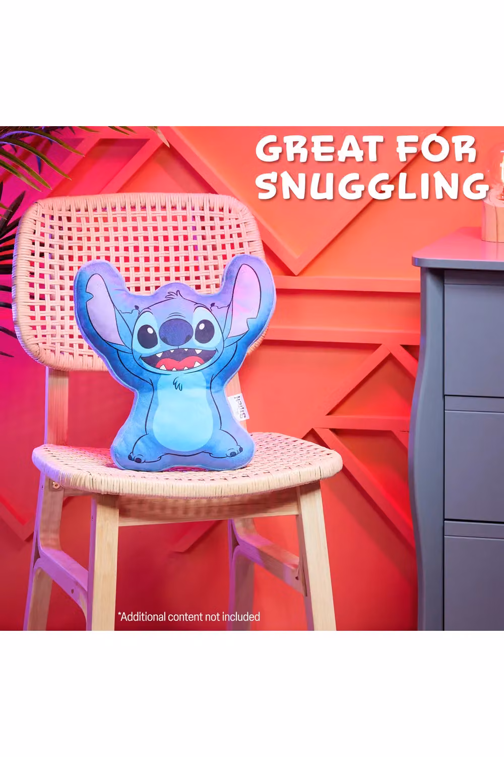 Disney Stitch 3D Blue Plush Cushion – 4