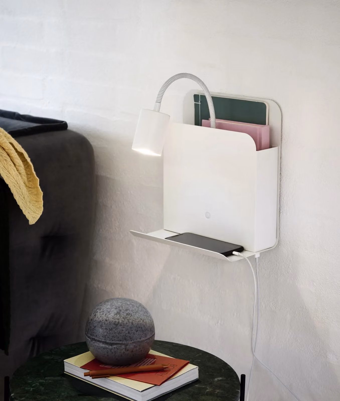 Nordlux Roomi White Metal Adjustable Wall Light with GU10 Mains Plug – 2
