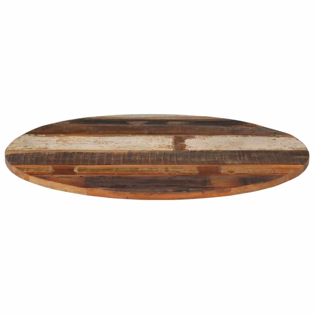 Berkfield Home Round Solid Reclaimed Wood Table Top, Brown, Diameter: 70 cm, Thickness: 1.5 cm – 2