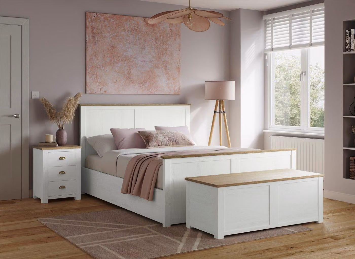 Dreams Fairbourne Wooden Ottoman Bed Frame in Rustic Walnut