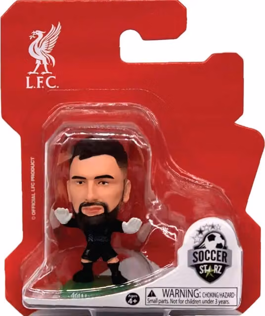 SoccerStarz Liverpool Giorgi Mamardashvili Home Kit 2026 Mini Figure, Black, Height: 5 cm