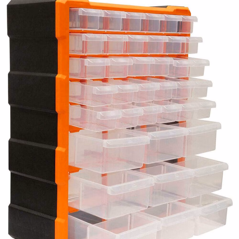 Dprodo 39-Drawer Plastic Storage Cabinet in Orange – 2