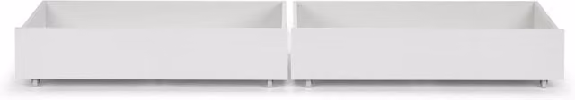 Julian Bowen Manhattan Set of 2 Underbed Drawers in White, W: 48 cm, D: 47 cm