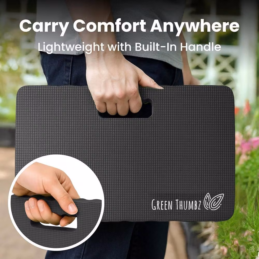 Volila 2 Pack of High Density Foam Garden Kneeler Mat Pads in Black – 8