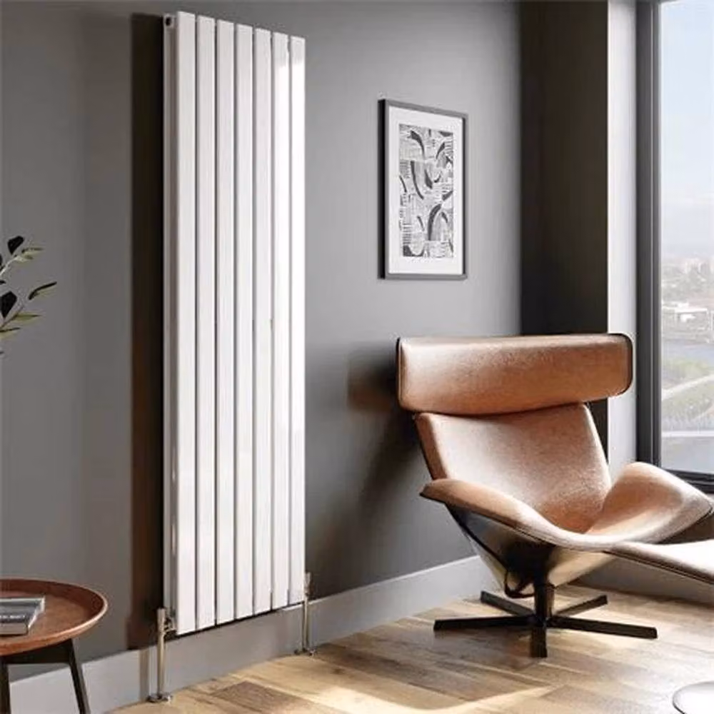 FORGEVIO Vertical Double Flat Panel Designer Radiator in White – 4