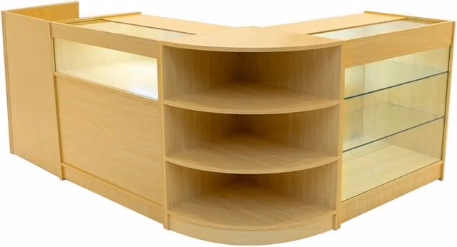 Monstershop Hyperion LED Shop Counter Set K900, B900, TB60 & LM60 in Maple Beige