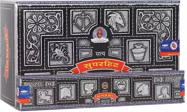 Satya Super Hit Oriental Floral Incense Sticks, Multicolour, 120 Sticks