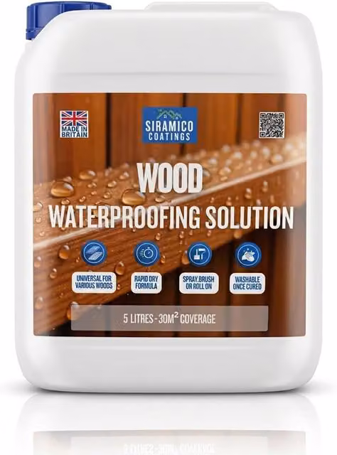 Siramico Coatings Clear Waterproof Wood Preserving Solution, 5 l – 1