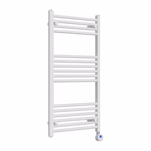 Lux Heat White Electric Ladder Towel Radiator H 1000 mm x W 600 mm