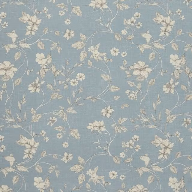 iLiv Etched Vine Fabric in Wedgewood Blue