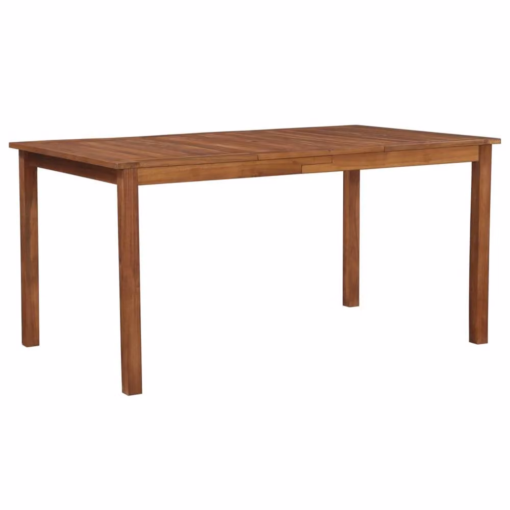 Berkfield Home Extendable Rectangular Garden Table in Brown Oiled Acacia Wood, W: 150 cm, D: 90 cm, H: 74 cm – 2